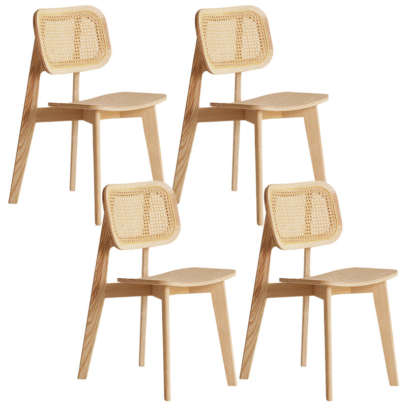Modern Side Dining Chairs Solid Wood Dining Chairs for Dining Room Wood 4 Piece Set Clearhalo 'Dining Chairs' 'Dining Tables & Seating' 'dining_chair' 'furn' 'furn_dining_chair' 'Furniture' 'furniture_dining_chair' 'Kitchen & Dining Furniture' 5004664