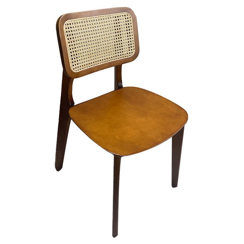 Modern Side Dining Chairs Solid Wood Dining Chairs for Dining Room Walnut 1 Piece Clearhalo 'Dining Chairs' 'Dining Tables & Seating' 'dining_chair' 'furn' 'furn_dining_chair' 'Furniture' 'furniture_dining_chair' 'Kitchen & Dining Furniture' 5004667