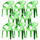 Modern Style Arm Chair Plastic Indoor Stackable Dining Chair Green 8 Piece Set Clearhalo 'Dining Chairs' 'Dining Tables & Seating' 'dining_chair' 'furn' 'furn_dining_chair' 'Furniture' 'furniture_dining_chair' 'Kitchen & Dining Furniture' 5004713