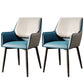 Modern Style Parsons Arm Chair Leather Dining Chair for Dining Room Blue-Gray Set of 2 Clearhalo 'Dining Chairs' 'Dining Tables & Seating' 'dining_chair' 'Furniture' 'furniture_dining_chair' 'Kitchen & Dining Furniture' 5004794