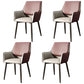Modern Style Parsons Arm Chair Leather Dining Chair for Dining Room Gray Coffee Set of 4 Clearhalo 'Dining Chairs' 'Dining Tables & Seating' 'dining_chair' 'Furniture' 'furniture_dining_chair' 'Kitchen & Dining Furniture' 5004826