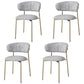 Glam Style Dining Chair Upholstered Open Back Dining Chair for Home Black-Gold 4 Piece Set Clearhalo 'Dining Chairs' 'Dining Tables & Seating' 'dining_chair' 'furn' 'furn_dining_chair' 'Furniture' 'furniture_dining_chair' 'Kitchen & Dining Furniture' 5004832