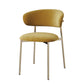 Glam Style Dining Chair Upholstered Open Back Dining Chair for Home Yellow 1 Piece Clearhalo 'Dining Chairs' 'Dining Tables & Seating' 'dining_chair' 'furn' 'furn_dining_chair' 'Furniture' 'furniture_dining_chair' 'Kitchen & Dining Furniture' 5004850