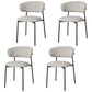 Glam Style Dining Chair Upholstered Open Back Dining Chair for Home Grey 4 Piece Set Clearhalo 'Dining Chairs' 'Dining Tables & Seating' 'dining_chair' 'furn' 'furn_dining_chair' 'Furniture' 'furniture_dining_chair' 'Kitchen & Dining Furniture' 5004882