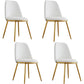 Armless Dining Chairs Nordic Side Kitchen Chairs for Dining Room White 4 Piece Set Clearhalo 'Dining Chairs' 'Dining Tables & Seating' 'dining_chair' 'furn' 'furn_dining_chair' 'Furniture' 'furniture_dining_chair' 'Kitchen & Dining Furniture' 5004922