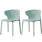 Scandinavian Plastic Side Chair Wingback Kitchen Dining Room Chair Army Green 2 Piece Set Clearhalo 'Dining Chairs' 'Dining Tables & Seating' 'dining_chair' 'furn' 'furn_dining_chair' 'Furniture' 'furniture_dining_chair' 'Kitchen & Dining Furniture' 5004957