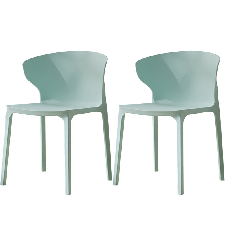 Scandinavian Plastic Side Chair Wingback Kitchen Dining Room Chair Army Green 2 Piece Set Clearhalo 'Dining Chairs' 'Dining Tables & Seating' 'dining_chair' 'furn' 'furn_dining_chair' 'Furniture' 'furniture_dining_chair' 'Kitchen & Dining Furniture' 5004957