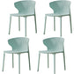 Scandinavian Plastic Side Chair Wingback Kitchen Dining Room Chair Army Green 4 Piece Set Clearhalo 'Dining Chairs' 'Dining Tables & Seating' 'dining_chair' 'furn' 'furn_dining_chair' 'Furniture' 'furniture_dining_chair' 'Kitchen & Dining Furniture' 5004959