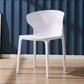 Scandinavian Plastic Side Chair Wingback Kitchen Dining Room Chair White 1 Piece Clearhalo 'Dining Chairs' 'Dining Tables & Seating' 'dining_chair' 'furn' 'furn_dining_chair' 'Furniture' 'furniture_dining_chair' 'Kitchen & Dining Furniture' 5004967