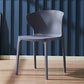 Scandinavian Plastic Side Chair Wingback Kitchen Dining Room Chair Dark Gray 1 Piece Clearhalo 'Dining Chairs' 'Dining Tables & Seating' 'dining_chair' 'furn' 'furn_dining_chair' 'Furniture' 'furniture_dining_chair' 'Kitchen & Dining Furniture' 5004979