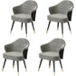 Glam Style Dining Chair Upholstered Dining Armchair for Indoor Grey 4 Piece Set Clearhalo 'Dining Chairs' 'Dining Tables & Seating' 'dining_chair' 'furn' 'furn_dining_chair' 'Furniture' 'furniture_dining_chair' 'Kitchen & Dining Furniture' 5005005