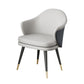 Glam Style Dining Chair Upholstered Dining Armchair for Indoor Light Gray 1 Piece Clearhalo 'Dining Chairs' 'Dining Tables & Seating' 'dining_chair' 'furn' 'furn_dining_chair' 'Furniture' 'furniture_dining_chair' 'Kitchen & Dining Furniture' 5005007