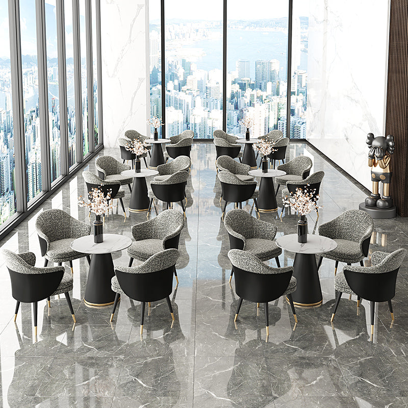 Glam Style Dining Chair Upholstered Dining Armchair for Indoor Clearhalo 'Dining Chairs' 'Dining Tables & Seating' 'dining_chair' 'furn' 'furn_dining_chair' 'Furniture' 'furniture_dining_chair' 'Kitchen & Dining Furniture' 5005008