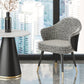 Glam Style Dining Chair Upholstered Dining Armchair for Indoor Clearhalo 'Dining Chairs' 'Dining Tables & Seating' 'dining_chair' 'furn' 'furn_dining_chair' 'Furniture' 'furniture_dining_chair' 'Kitchen & Dining Furniture' 5005020