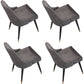 Nordic Armless Side Dining Chairs Entryway Dining Room Chairs Dark Gray 4 Piece Set Clearhalo 'Dining Chairs' 'Dining Tables & Seating' 'dining_chair' 'furn' 'furn_dining_chair' 'Furniture' 'furniture_dining_chair' 'Kitchen & Dining Furniture' 5005047