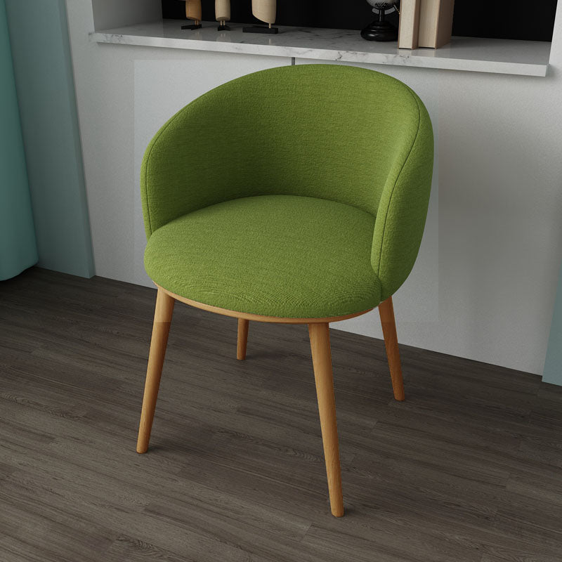 Glam Style Arm Chair Parsons 16.5" Wide Dining Chair for Dining Room Green Cotton 1 Piece Clearhalo 'Dining Chairs' 'Dining Tables & Seating' 'dining_chair' 'furn' 'furn_dining_chair' 'Furniture' 'furniture_dining_chair' 'Kitchen & Dining Furniture' 5005059
