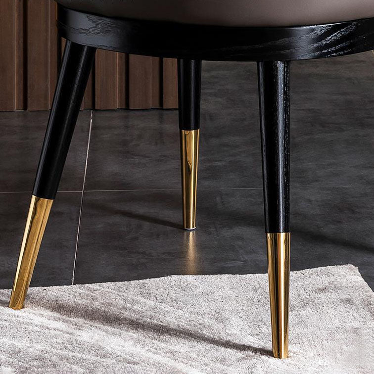 Nordic Dining Room Dining Chairs Armless Faux Leather Kitchen Chairs Clearhalo 'Dining Chairs' 'Dining Tables & Seating' 'dining_chair' 'furn' 'furn_dining_chair' 'Furniture' 'furniture_dining_chair' 'Kitchen & Dining Furniture' 5005127