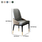 Nordic Dining Room Dining Chairs Armless Faux Leather Kitchen Chairs Clearhalo 'Dining Chairs' 'Dining Tables & Seating' 'dining_chair' 'furn' 'furn_dining_chair' 'Furniture' 'furniture_dining_chair' 'Kitchen & Dining Furniture' 5005130