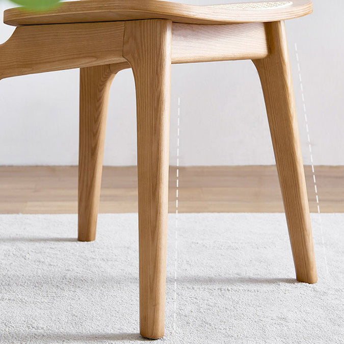 Armless Dining Chairs Modern Rubber Wood Side Chairs for Kitchen Clearhalo 'Dining Chairs' 'Dining Tables & Seating' 'dining_chair' 'furn' 'furn_dining_chair' 'Furniture' 'furniture_dining_chair' 'Kitchen & Dining Furniture' 5005173