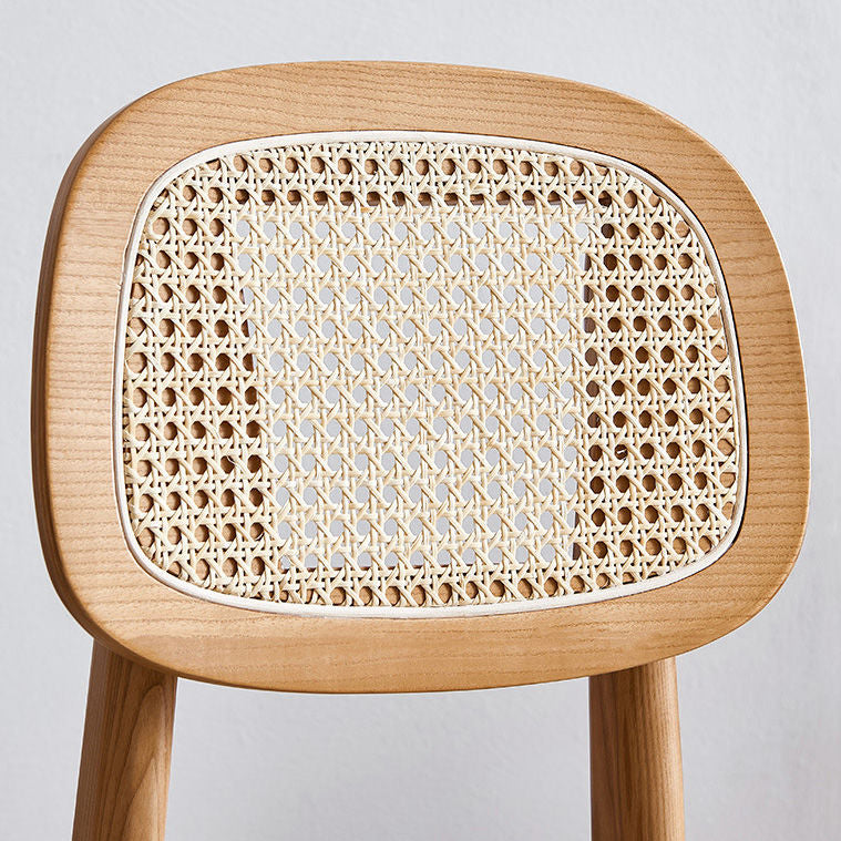 Armless Dining Chairs Modern Rubber Wood Side Chairs for Kitchen Clearhalo 'Dining Chairs' 'Dining Tables & Seating' 'dining_chair' 'furn' 'furn_dining_chair' 'Furniture' 'furniture_dining_chair' 'Kitchen & Dining Furniture' 5005175