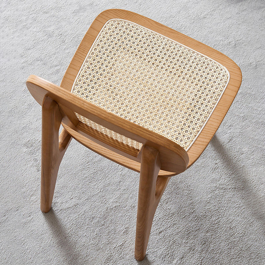 Armless Dining Chairs Modern Rubber Wood Side Chairs for Kitchen Clearhalo 'Dining Chairs' 'Dining Tables & Seating' 'dining_chair' 'furn' 'furn_dining_chair' 'Furniture' 'furniture_dining_chair' 'Kitchen & Dining Furniture' 5005180