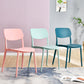 Contemporary Plastic Side Chair Indoor-Outdoor Open Back Chair Clearhalo 'Dining Chairs' 'Dining Tables & Seating' 'dining_chair' 'furn' 'furn_dining_chair' 'Furniture' 'furniture_dining_chair' 'Kitchen & Dining Furniture' 5005187