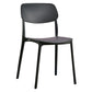 Contemporary Plastic Side Chair Indoor-Outdoor Open Back Chair Clearhalo 'Dining Chairs' 'Dining Tables & Seating' 'dining_chair' 'furn' 'furn_dining_chair' 'Furniture' 'furniture_dining_chair' 'Kitchen & Dining Furniture' 5005191