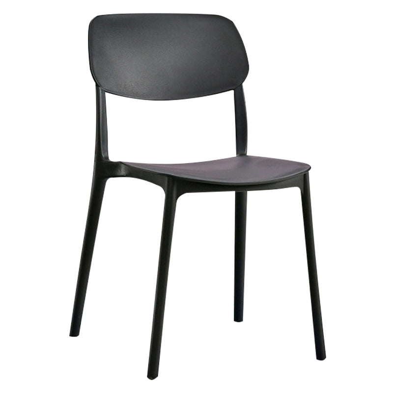 Contemporary Plastic Side Chair Indoor-Outdoor Open Back Chair Clearhalo 'Dining Chairs' 'Dining Tables & Seating' 'dining_chair' 'furn' 'furn_dining_chair' 'Furniture' 'furniture_dining_chair' 'Kitchen & Dining Furniture' 5005191