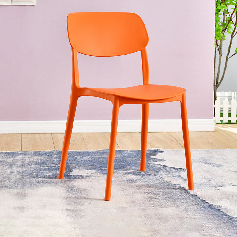 Contemporary Plastic Side Chair Indoor-Outdoor Open Back Chair Clearhalo 'Dining Chairs' 'Dining Tables & Seating' 'dining_chair' 'furn' 'furn_dining_chair' 'Furniture' 'furniture_dining_chair' 'Kitchen & Dining Furniture' 5005200