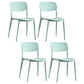 Contemporary Plastic Side Chair Indoor-Outdoor Open Back Chair 4 Piece Set Clearhalo 'Dining Chairs' 'Dining Tables & Seating' 'dining_chair' 'furn' 'furn_dining_chair' 'Furniture' 'furniture_dining_chair' 'Kitchen & Dining Furniture' 5005208