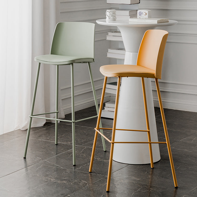 Contemporary Style Bar-stool Metal Counter Bar Stool for Home Clearhalo 'Bar Furniture' 'Bar Stools' 'bar_stools' 'Furniture' 'furniture_bar_stools' 'Kitchen & Dining Furniture' 5006484