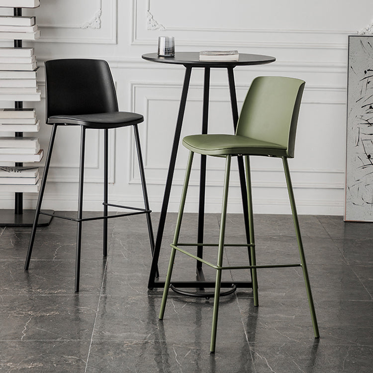 Contemporary Style Bar-stool Metal Counter Bar Stool for Home Clearhalo 'Bar Furniture' 'Bar Stools' 'bar_stools' 'Furniture' 'furniture_bar_stools' 'Kitchen & Dining Furniture' 5006488