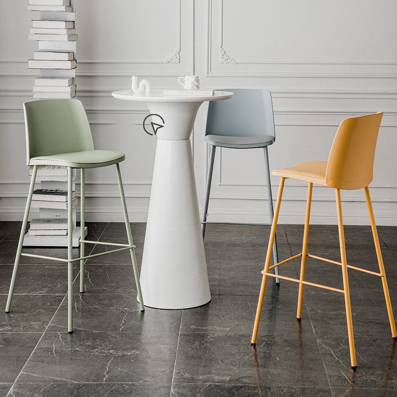 Contemporary Style Bar-stool Metal Counter Bar Stool for Home Clearhalo 'Bar Furniture' 'Bar Stools' 'bar_stools' 'Furniture' 'furniture_bar_stools' 'Kitchen & Dining Furniture' 5006508