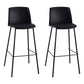 Contemporary Style Bar-stool Metal Counter Bar Stool for Home Black Set of 2 Clearhalo 'Bar Furniture' 'Bar Stools' 'bar_stools' 'Furniture' 'furniture_bar_stools' 'Kitchen & Dining Furniture' 5006513