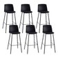 Contemporary Style Bar-stool Metal Counter Bar Stool for Home Black Set of 6 Clearhalo 'Bar Furniture' 'Bar Stools' 'bar_stools' 'Furniture' 'furniture_bar_stools' 'Kitchen & Dining Furniture' 5006515