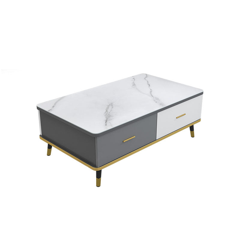 Modern Style Rectangular Design Toughened Glass Top Coffee Table Clearhalo 'Coffee & Accent Tables' 'Coffee Tables' 'coffee_tables' 'furn' 'furn_coffee_tables' 'Furniture' 'furniture_coffee_tables' 'Living Room Furniture' 5006556