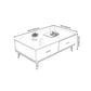 Modern Style Rectangular Design Toughened Glass Top Coffee Table Clearhalo 'Coffee & Accent Tables' 'Coffee Tables' 'coffee_tables' 'furn' 'furn_coffee_tables' 'Furniture' 'furniture_coffee_tables' 'Living Room Furniture' 5006558