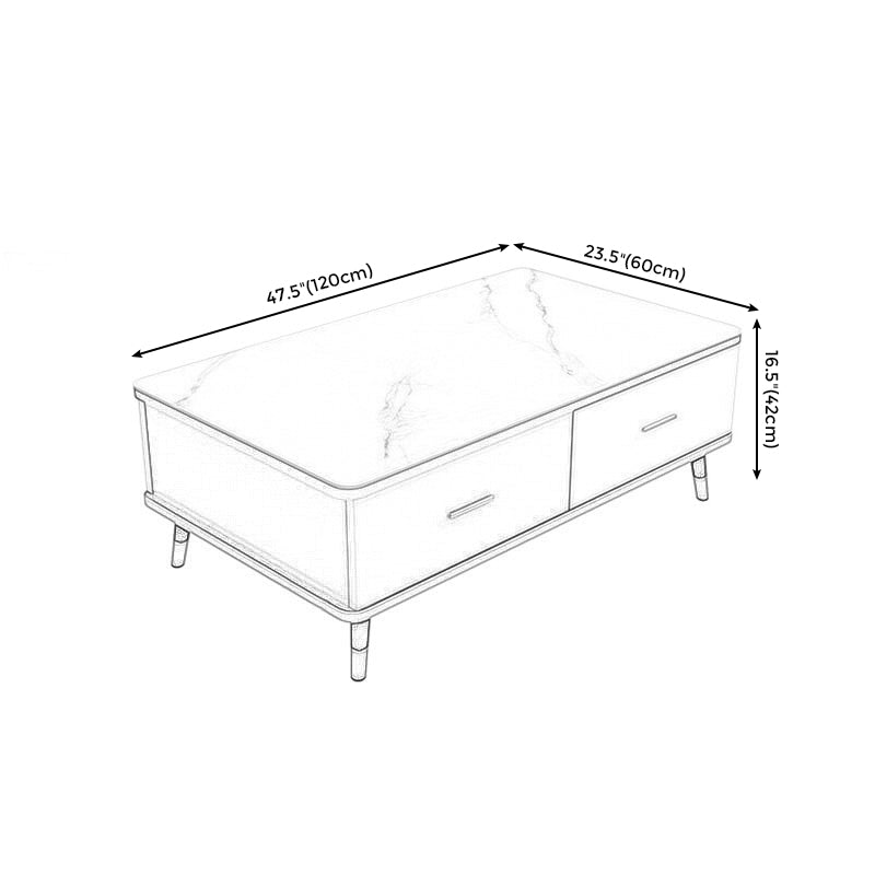 Modern Style Rectangular Design Toughened Glass Top Coffee Table Clearhalo 'Coffee & Accent Tables' 'Coffee Tables' 'coffee_tables' 'furn' 'furn_coffee_tables' 'Furniture' 'furniture_coffee_tables' 'Living Room Furniture' 5006559