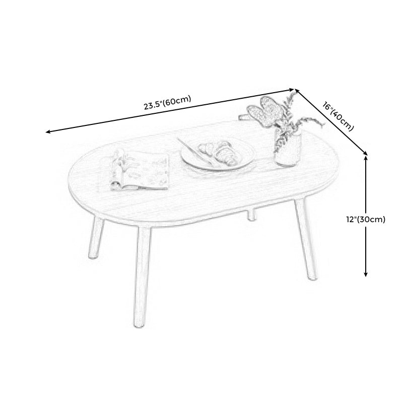 Rectangular Coffee Table with Modern Style Wood in White/wood Color Clearhalo 'Coffee & Accent Tables' 'Coffee Tables' 'coffee_tables' 'furn' 'furn_coffee_tables' 'Furniture' 'furniture_coffee_tables' 'Living Room Furniture' 5006620