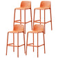 Contemporary Bristol Stackable Stool Matte Finish Plastic Barstool Orange 4 Piece Set Clearhalo 'Bar Furniture' 'Bar Stools' 'bar_stools' 'furn' 'furn_bar_stools' 'Furniture' 'furniture_bar_stools' 'Kitchen & Dining Furniture' 5006752