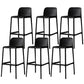 Contemporary Bristol Stackable Stool Matte Finish Plastic Barstool Black 6 Piece Set Clearhalo 'Bar Furniture' 'Bar Stools' 'bar_stools' 'furn' 'furn_bar_stools' 'Furniture' 'furniture_bar_stools' 'Kitchen & Dining Furniture' 5006765