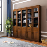 78.74"H Bookcase Contemporary Style Bookshelf with Doors for Home Office Clearhalo 'Bookcases' 'furn' 'furn_bookcases' 'Furniture' 'furniture_bookcases' 'Office Furniture' 5006956