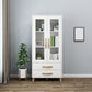 Modern Style Standard Bookcase Closed Back Bookshelf with Drawer Storage Clearhalo 'Bookcases' 'furn' 'furn_bookcases' 'Furniture' 'furniture_bookcases' 'Office Furniture' 5006965