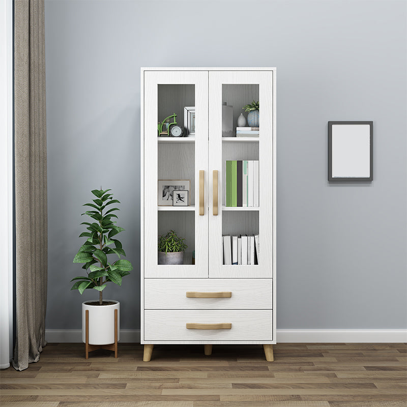 Modern Style Standard Bookcase Closed Back Bookshelf with Drawer Storage Clearhalo 'Bookcases' 'furn' 'furn_bookcases' 'Furniture' 'furniture_bookcases' 'Office Furniture' 5006965