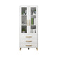 Modern Style Standard Bookcase Closed Back Bookshelf with Drawer Storage 27.6"L x 13.8"W x 70.9"H White Clearhalo 'Bookcases' 'furn' 'furn_bookcases' 'Furniture' 'furniture_bookcases' 'Office Furniture' 5006967