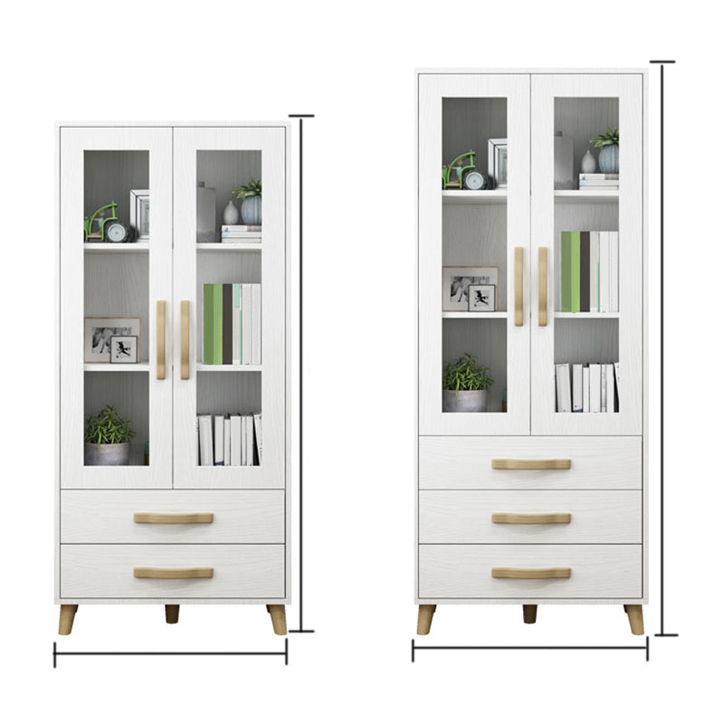 Modern Style Standard Bookcase Closed Back Bookshelf with Drawer Storage Clearhalo 'Bookcases' 'furn' 'furn_bookcases' 'Furniture' 'furniture_bookcases' 'Office Furniture' 5006982