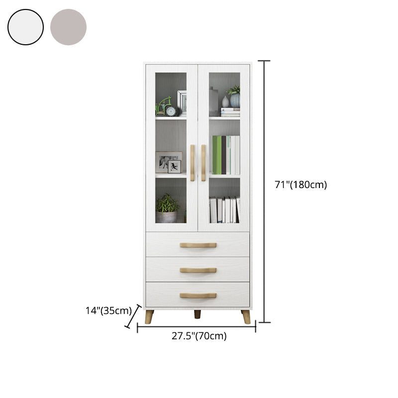 Modern Style Standard Bookcase Closed Back Bookshelf with Drawer Storage Clearhalo 'Bookcases' 'furn' 'furn_bookcases' 'Furniture' 'furniture_bookcases' 'Office Furniture' 5006985