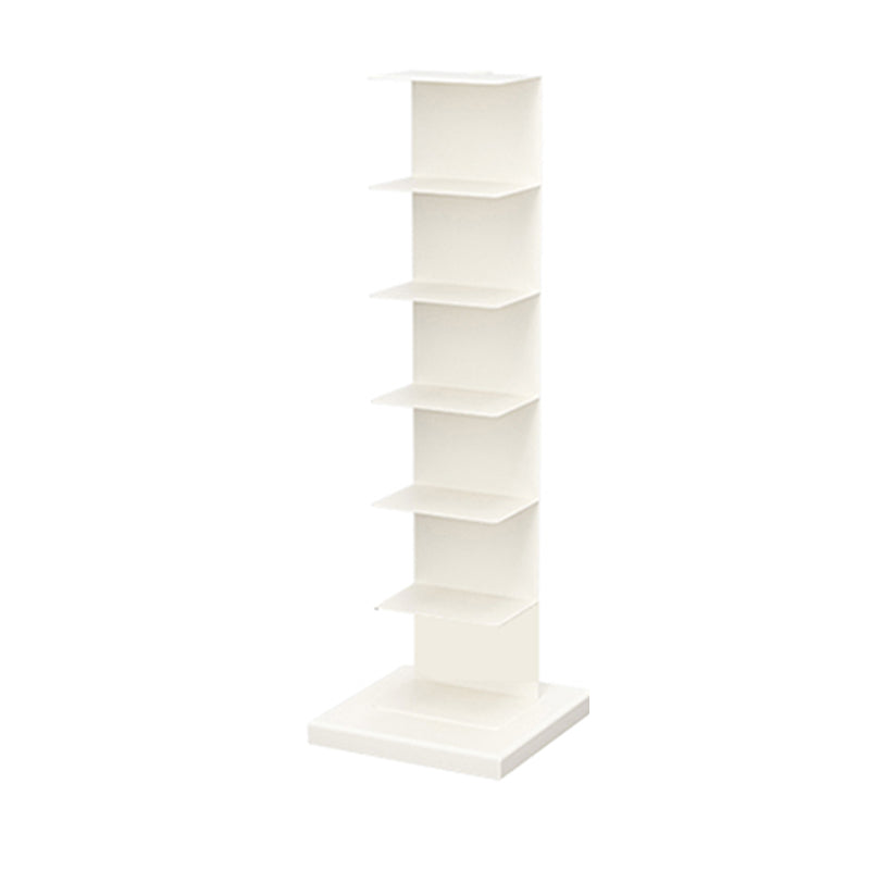 13.19"W Bookshelf Contemporary Style Invisible Bookcase for Office and Home 13.2"L x 13.2"W x 42.1"H White Clearhalo 'Bookcases' 'furn' 'furn_bookcases' 'Furniture' 'furniture_bookcases' 'Office Furniture' 5006987