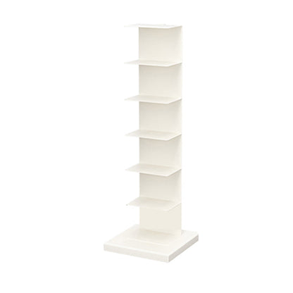 13.19"W Bookshelf Contemporary Style Invisible Bookcase for Office and Home 13.2"L x 13.2"W x 42.1"H White Clearhalo 'Bookcases' 'furn' 'furn_bookcases' 'Furniture' 'furniture_bookcases' 'Office Furniture' 5006987