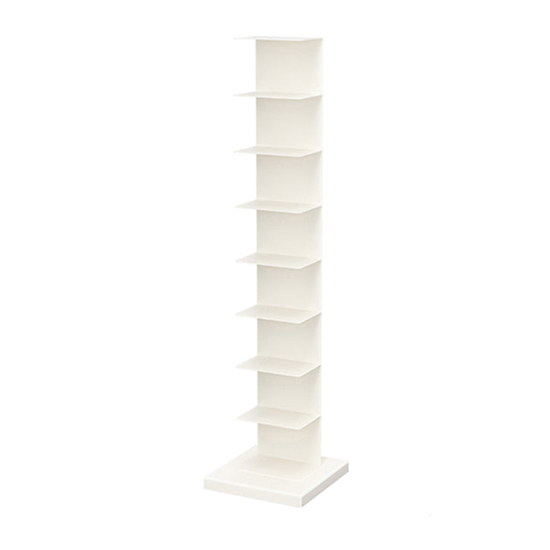 13.19"W Bookshelf Contemporary Style Invisible Bookcase for Office and Home 13.2"L x 13.2"W x 55.5"H White Clearhalo 'Bookcases' 'furn' 'furn_bookcases' 'Furniture' 'furniture_bookcases' 'Office Furniture' 5006989